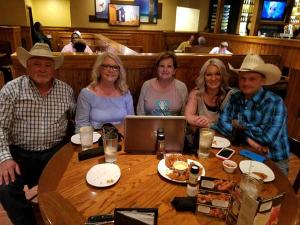 Cowboys treatin' cowgirls to grub, Texas
